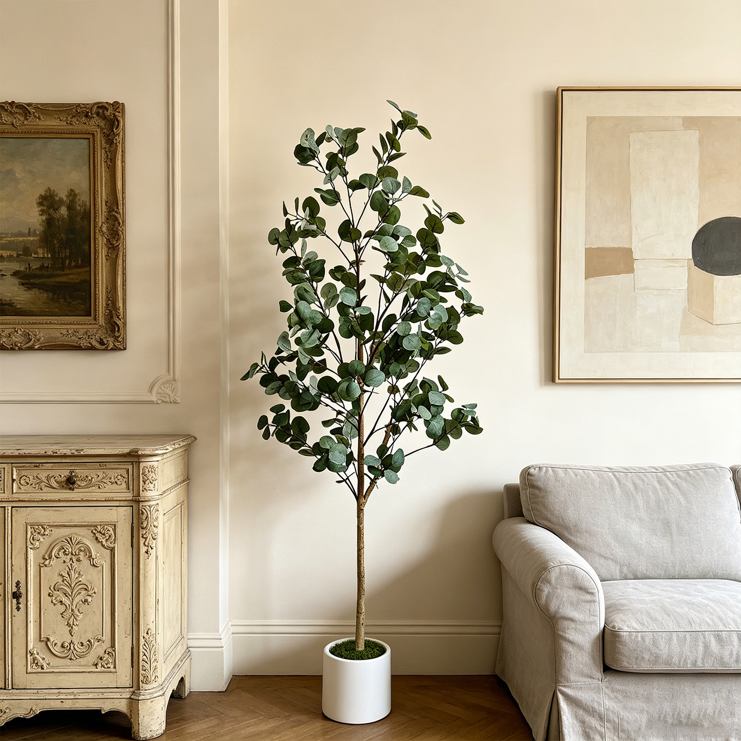 Dracaena Marginata - Искусственное дерево эвкалипта 120-155 см/5,1 фута,